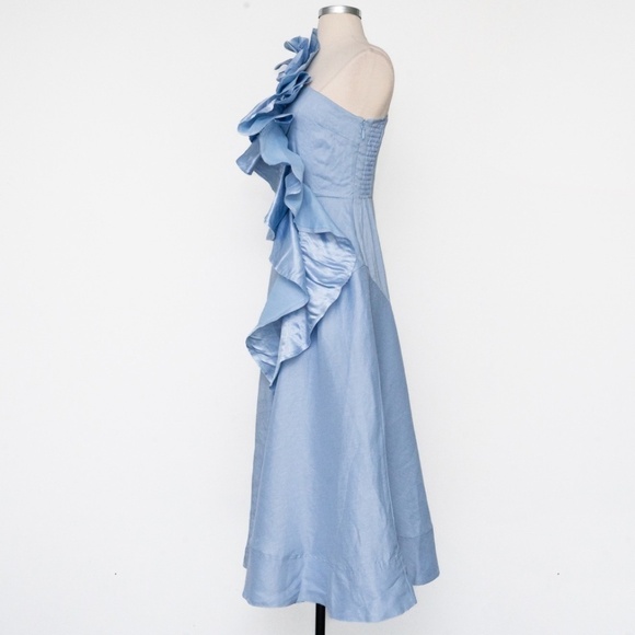 Aje. Adelia Ruffle Midi Dress. - Picture 6 of 15
